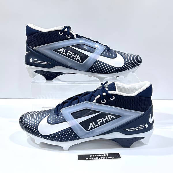 Nike Men\'s 15 Alpha Menace 4 Pro Football Cleats Black/Purple FZ7702-003 NEW Medium Width (D, M) 13.5 US Football Cleats for Men for sale  main image 4