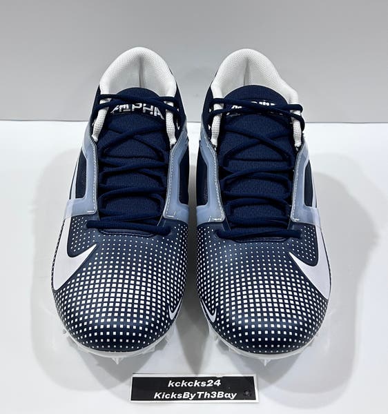 Size 15 Nike Alpha Menace Pro 4 Football Cleats Navy Blue  display picture 3