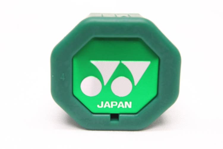 2017-21 YONEX GREEN "TRAP DOOR" TENNIS RACQUET BUTTCAP SET (#4: 4 1/2) + STAPLES