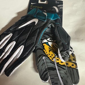 Nike Superbad 4.5 Adult XL Jacksonville Jaguars Football Receiver Gloves New Rare!!!