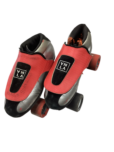 Used QUAD SKATES Senior Roller Quad Skates Grey Senior 7 11613-S000175286