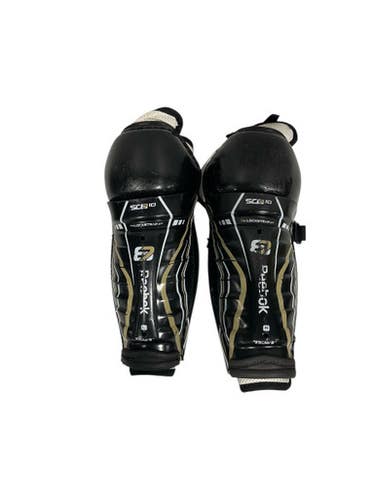 Used Reebok SC87 Youth Shin Guards Black 9" 11847-S000032142