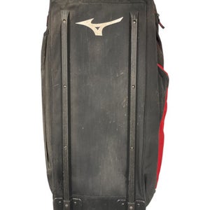 Used Mizuno WHEELED BAG BB/SB Player Wheeled Bag Black 11847-S000032113