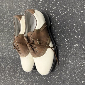 Used Etonic Mens Golf Shoes White Senior 8.5 11849-S000035719