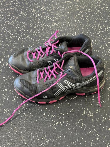 Used Asics GEL-BLACKHEATH 4 LAX Cleats Womens Black Senior 9 11849-S000035714