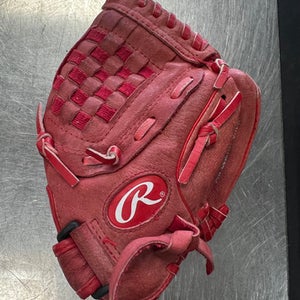 Used Rawlings HIGHLIGHT BB/SB Glove RH Throw Red 10 1/2" 11497-S000154778