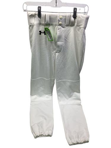 Used Under Armour WHITE SMALL BB PANTS BB/SB Pant Mens White SM 11347-S000262124