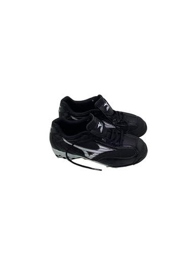Used Mizuno WMSN 9-SPIKE WATLEY SUPER-LITE SS BB/SB Cleats Black Junior 06 11347-S000262116