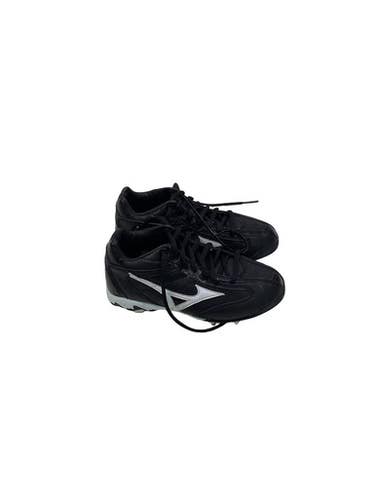 Used Mizuno 9-SPIKE YOUTH FRANCHISE MID G4 BB/SB Cleats Black Junior 04 11347-S000262117