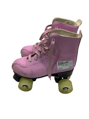 Used PINK ROLLER SKATES Senior Roller Quad Skates Pink Senior 7 11347-S000262089
