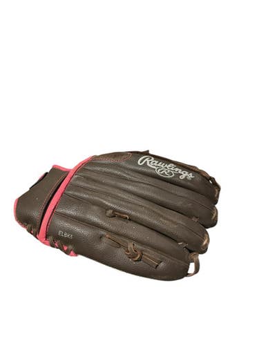 Used Rawlings FASTPITCH GLOVE BB/SB Glove RH Throw Brown 12" 11834-S000044837
