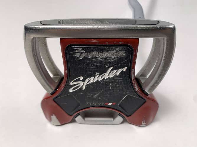 TaylorMade Spider Tour Silver & Red Double Bend Putter 34" Mens RH
