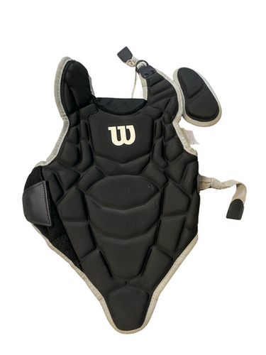 Used Wilson BLACK Catchers Chest Protector Black Youth 11706-S000370238