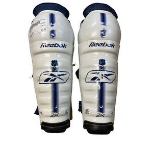 Used Reebok 2K Junior Shin Guards White 10" 11706-S000370166