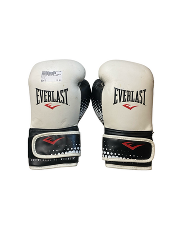 Used Everlast Boxing Gloves White MD 11706-S000370153