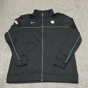 Boston Celtics Nike NBA Team Issue On Court Full Zip Coaches Jacket Sz 2XL Tall