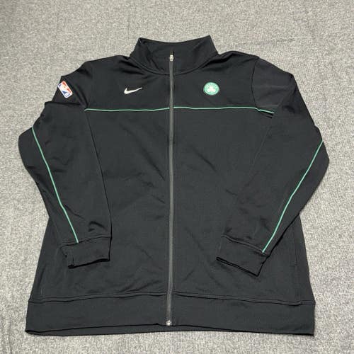 Boston Celtics Nike NBA Team Issue On Court Full Zip Coaches Jacket Sz 2XL Tall