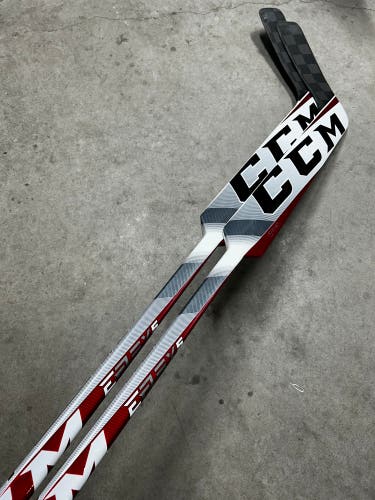 2 PACK 25.5” Paddle Senior CCM EFLEX 5 Prolite Regular Goalie Stick AHL CALE MORRIS ROCKFORD ICEHOGS