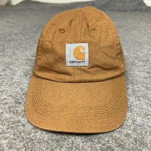Carhartt Hat Cap Strap Back Brown Canvas Patch Youth Kid Workwear Child One Size