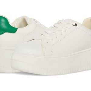 Steve Madden Rockaway Sneakers Women's US 8.5 White Green Platform Shoes HAWK894