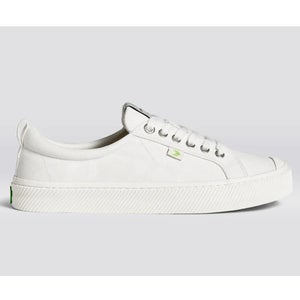 Cariuma OCA Low Sneakers Women's US 7.5 Off-White Canvas Comfort Shoes HAWK1052