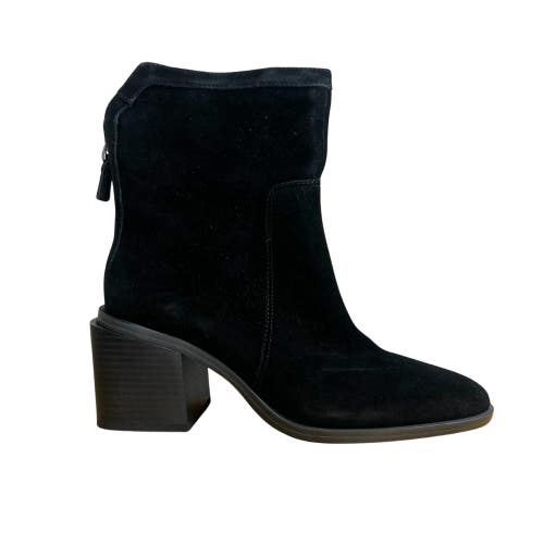 Vince Camuto Kortimy Bootie Women's 8.5 M Black Verona Suede Ankle Boots HAWK759
