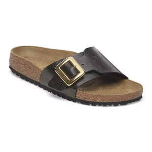 Birkenstock Catalina Luxe Buckle Sandal Women's 7-7.5 Birko-Flor Slide HAWK1174