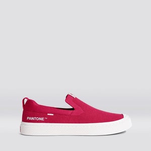 Cariuma IBI Low Sneaker Women's 8 Pantone Viva Magenta Knit Casual Shoes HAWK839