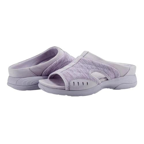 Easy Spirit Traciee Sandals Women's 9.5 Lilac Square Toe Casual Slide HAWK796