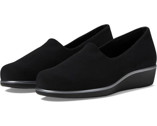 SAS Bliss 2750-013 Women's US 12 Black Slip On Wedge Heel Comfort Shoes HAWK905