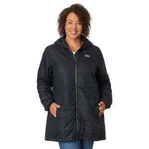 L.L.Bean Mountain Classic Puffer Coat Womens 2X Plus Black Full Zip Jacket JZZ16