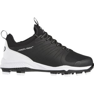 Rawlings Roster 174931 Men's Black White Low Top Lace Up Baseball Cleats NIN1232