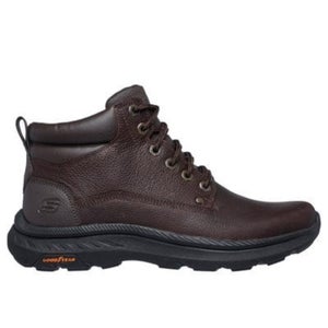 Skechers Relaxed Fit Pollard Lanser 205308-RDBR Men's Brown Ankle Boots NIN1350