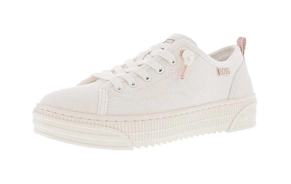 Bobs by Skechers Copa 114640-OFWT Sneaker Women White 7.5 Platform Shoes NIN1305