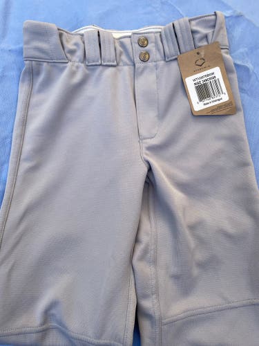 Gray Unisex Medium Youth EvoShield Salute Relax Game Pants (New)