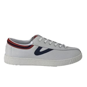 Tretorn Racket Sneaker Women's 8.5 White Navy Canvas Comfort Casual Shoes GAL555