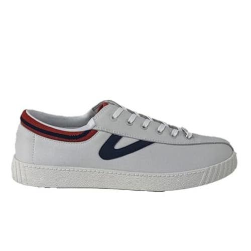 Tretorn Racket Sneaker Women's 8.5 White Navy Canvas Comfort Casual Shoes GAL555