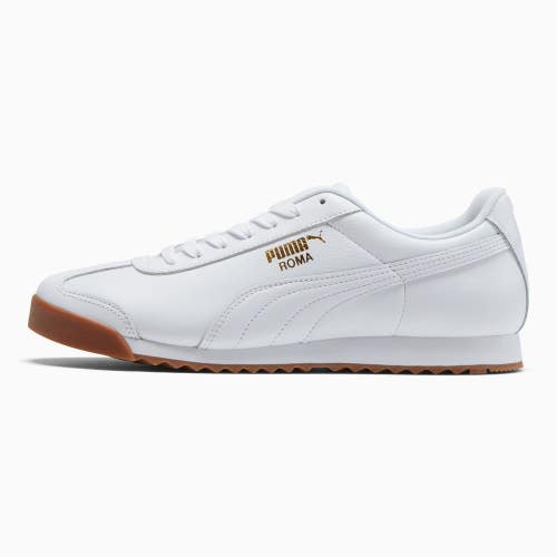 Puma Roma Classic 366408-01 Sneakers Men's White Gum Leather Casual Shoes TF9479