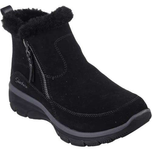 Skechers Easy Going Social Mode 167868-BBK Women's 7.5 Black Snow Boots GAL1336