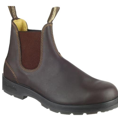 Blundstone 550 Boots Men's US 10 Walnut Brown Leather Round Toe Mid-Calf ZAP912