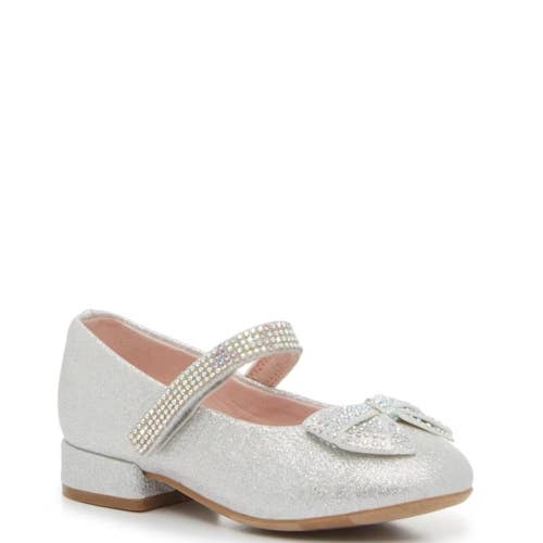 Kelly & Katie Lil Stacy Kids US 7 Silver Metallic Round Toe Mary Jane HAWK024