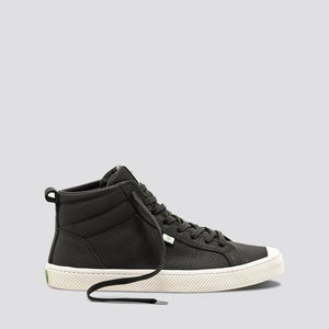 Cariuma OCA High Sneaker Men's US 7 Black Canvas Lace-Up Lifestyle Shoes HAWK347