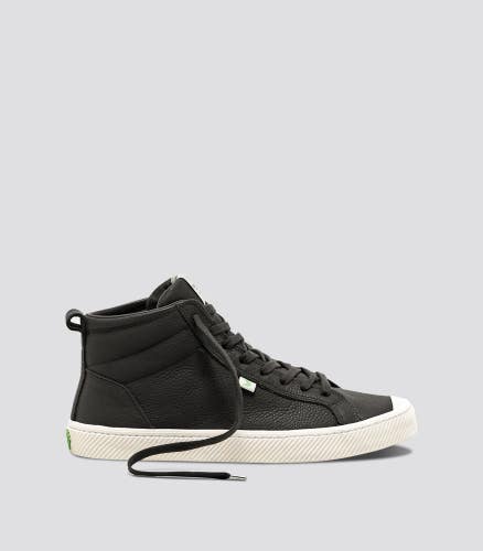 Cariuma OCA High Sneaker Men's US 7 Black Canvas Lace-Up Lifestyle Shoes HAWK347