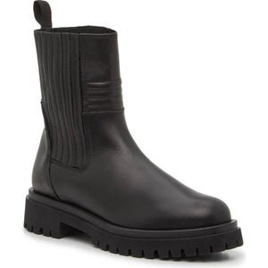 Coach and Four Okiana Boots Women's US 8 Black Leather Pull On Bootie HAWK478