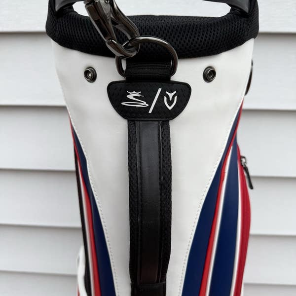 Cobra Vessel Caddy Stand Bag Rickie Fowler US Open Red White Blue