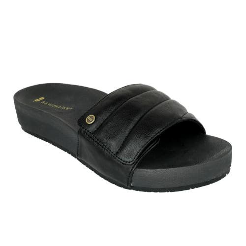 Revitalign Breezy Deluxe Sandals Women's 11 Black Slip On Open Toe Slide HAWK931