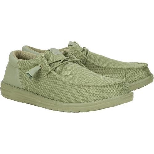 Hey Dude Wally Funk Mono 40011-337 Men's US 8 Olive Green Casual Shoes DWA3507