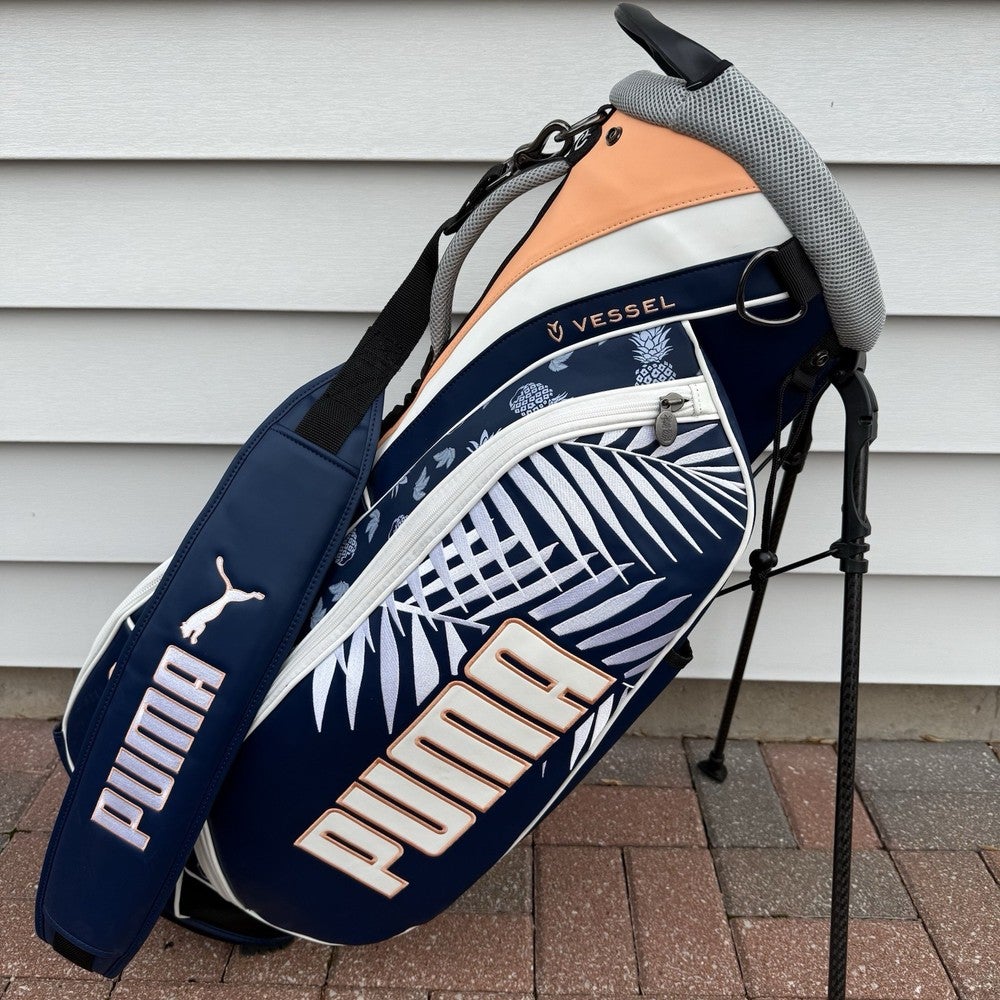 Puma Vessel Caddy Stand Bag Rickie Fowler Island Time Blue Orange