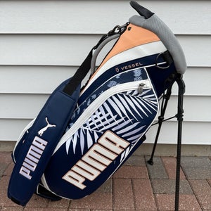 Puma Vessel Caddy Stand Bag Rickie Fowler Island Time Blue Orange White 4 Way