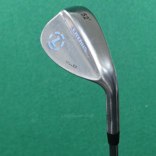 Lazarus Golf Silver Milled Forged 52 GW Gap Wedge Stepped Steel Wedge